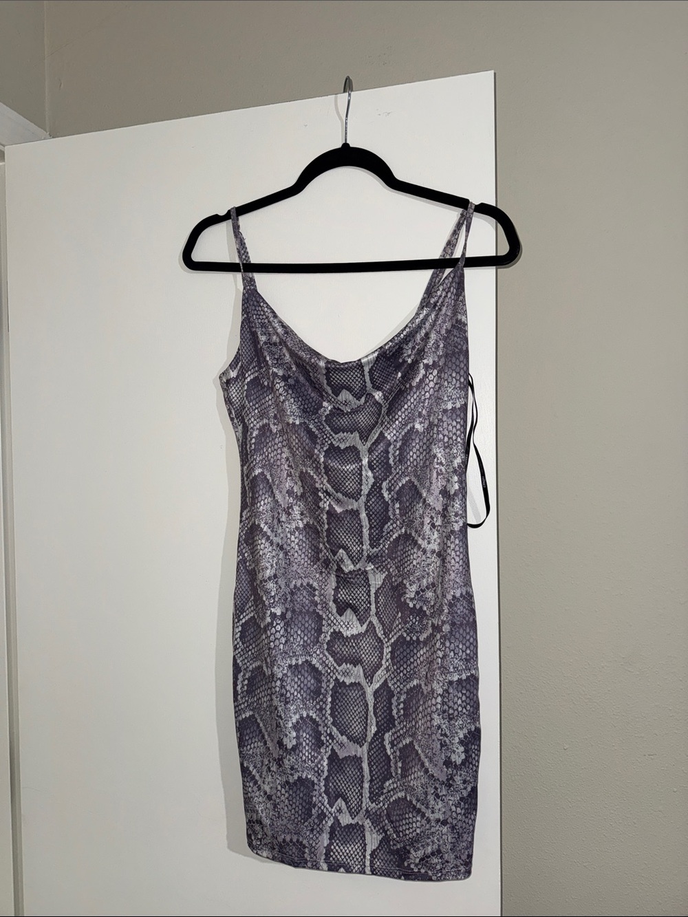 Forever 21 purple and white Snakeskin Slip Dress